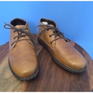 Hush Puppies Vice Victory Chukka Caramel Brown Leather Boot Men's 12M